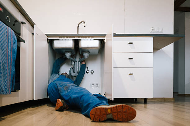 Professional Drain Cleaning technician working in Croswell, MI
